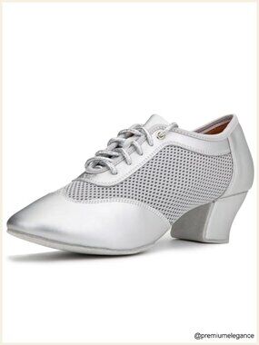 Women's 2" Practice Dance Shoes Lace-up Ballroom Salsa Latin Performance